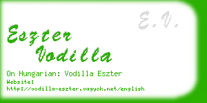 eszter vodilla business card